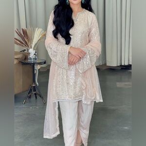 Blush pearl Punjabi suit
